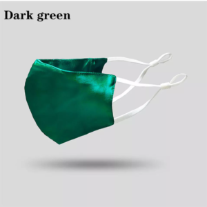 Seidenmasken mit Filter dark green