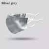 Seidenmasken mit Filter silver grey