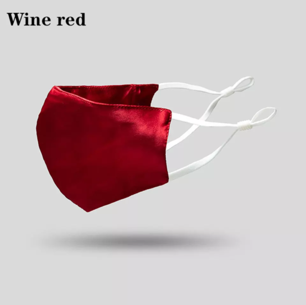 Seidenmasken mit Filter red wine