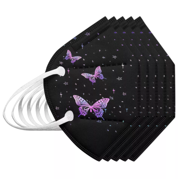 Einwegmasken FFP2 "violette Schmetterlinge"